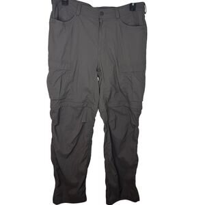 REI Co-op Cargo Convertible Pants Men's Size 38 x 32 Gray Hiking Outdoor